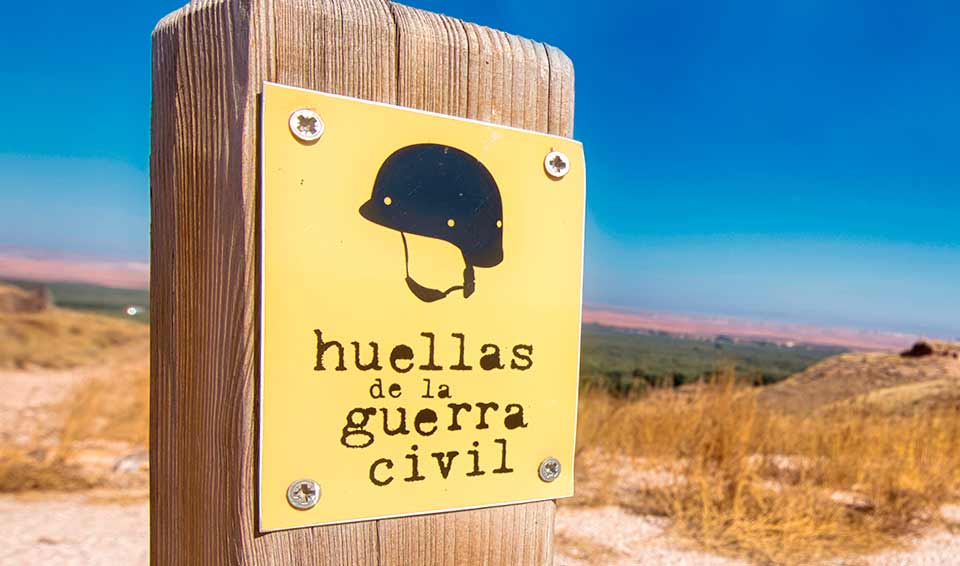 poste info huellas guerra civil belchite
